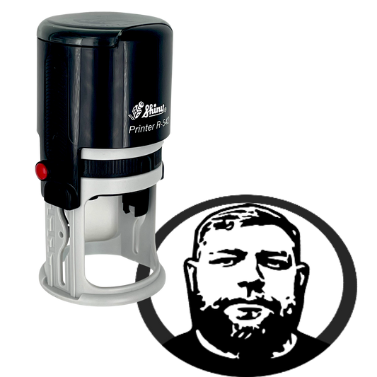 Face Stamp﹘Self-Inking Round Stamp﹘GB