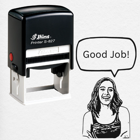 Face Stamp﹘Self-Inking Stamp 30mm x 50mm﹘GB