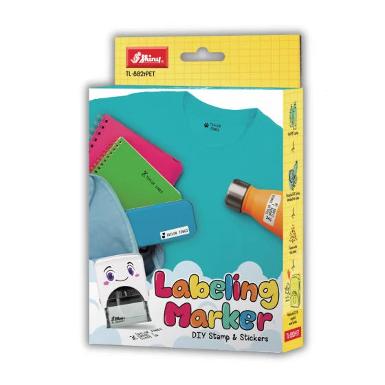 Shiny TL-882rPET Labelling Marker DIY Stamp and Stickers Kit
