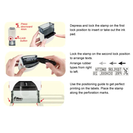 Shiny TL-882rPET Labelling Marker DIY Stamp and Stickers Kit