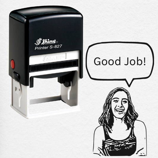 Self-Inking Face Stamp - 30mm x 50mm